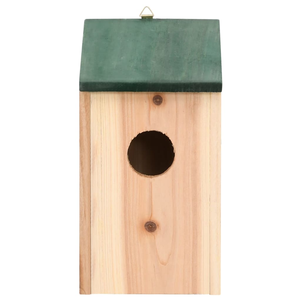 NNEVL Bird House Nesting Box Wood 4 pcs