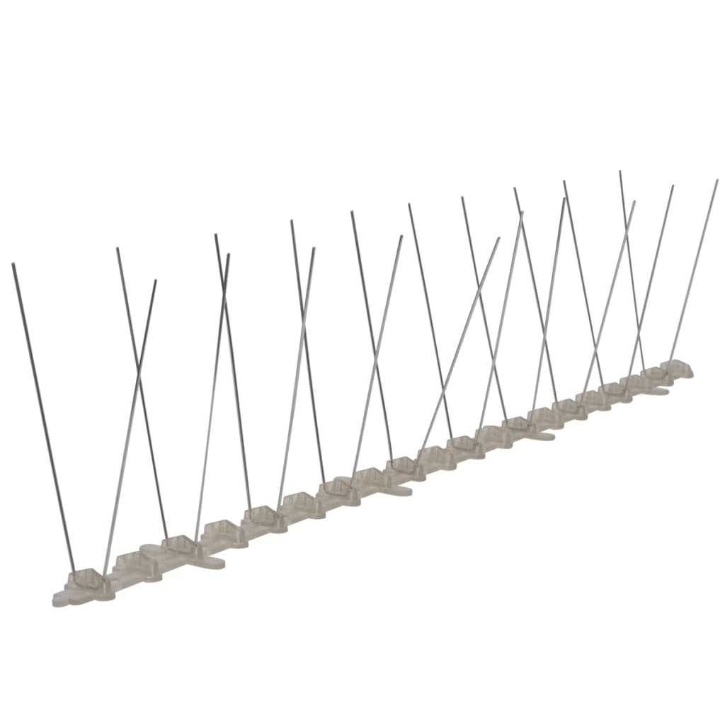 NNEVL 2-row Plastic Bird & Pigeon Spikes Set of 6 3 m