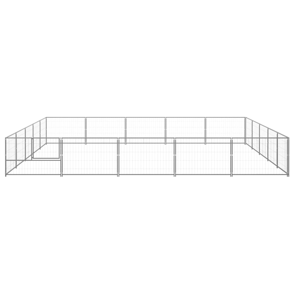 NNEVL Dog Kennel Silver 25 m² Steel