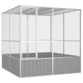 NNEVL Bird Cage Grey 213.5x217.5x211.5 cm Galvanised Steel