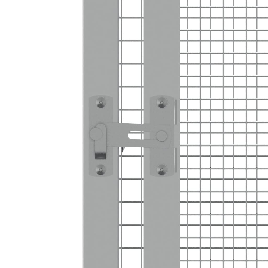 NNEVL Bird Cage Grey 213.5x217.5x211.5 cm Galvanised Steel