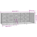 NNEVL Outdoor Dog Kennel Silver 6x2x2 m Galvanised Steel