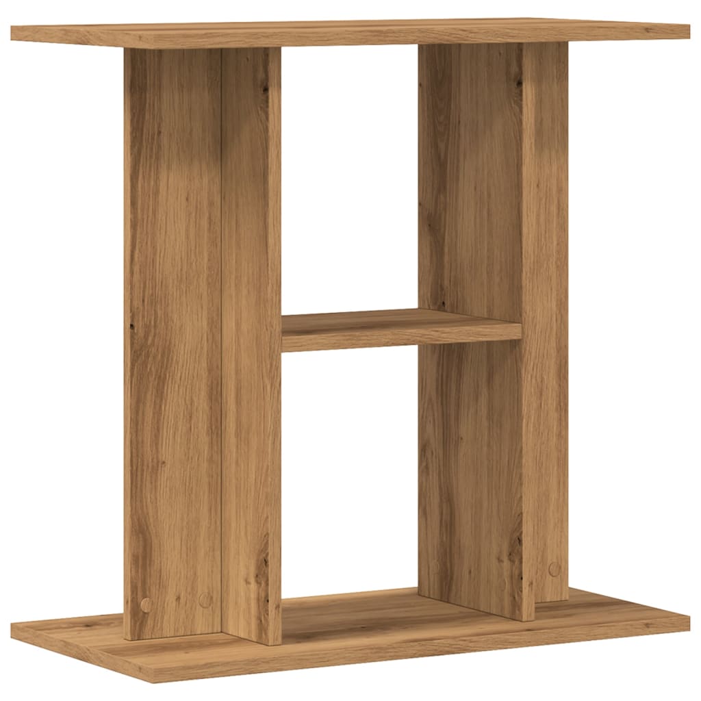 NNEVL Aquarium Stand Artisan Oak 60x30x60 cm Engineered Wood