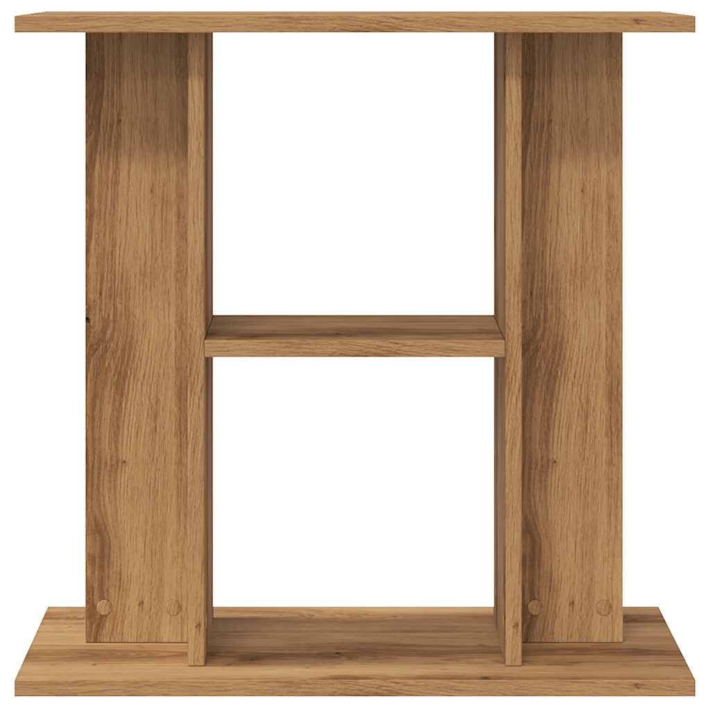 NNEVL Aquarium Stand Artisan Oak 60x30x60 cm Engineered Wood