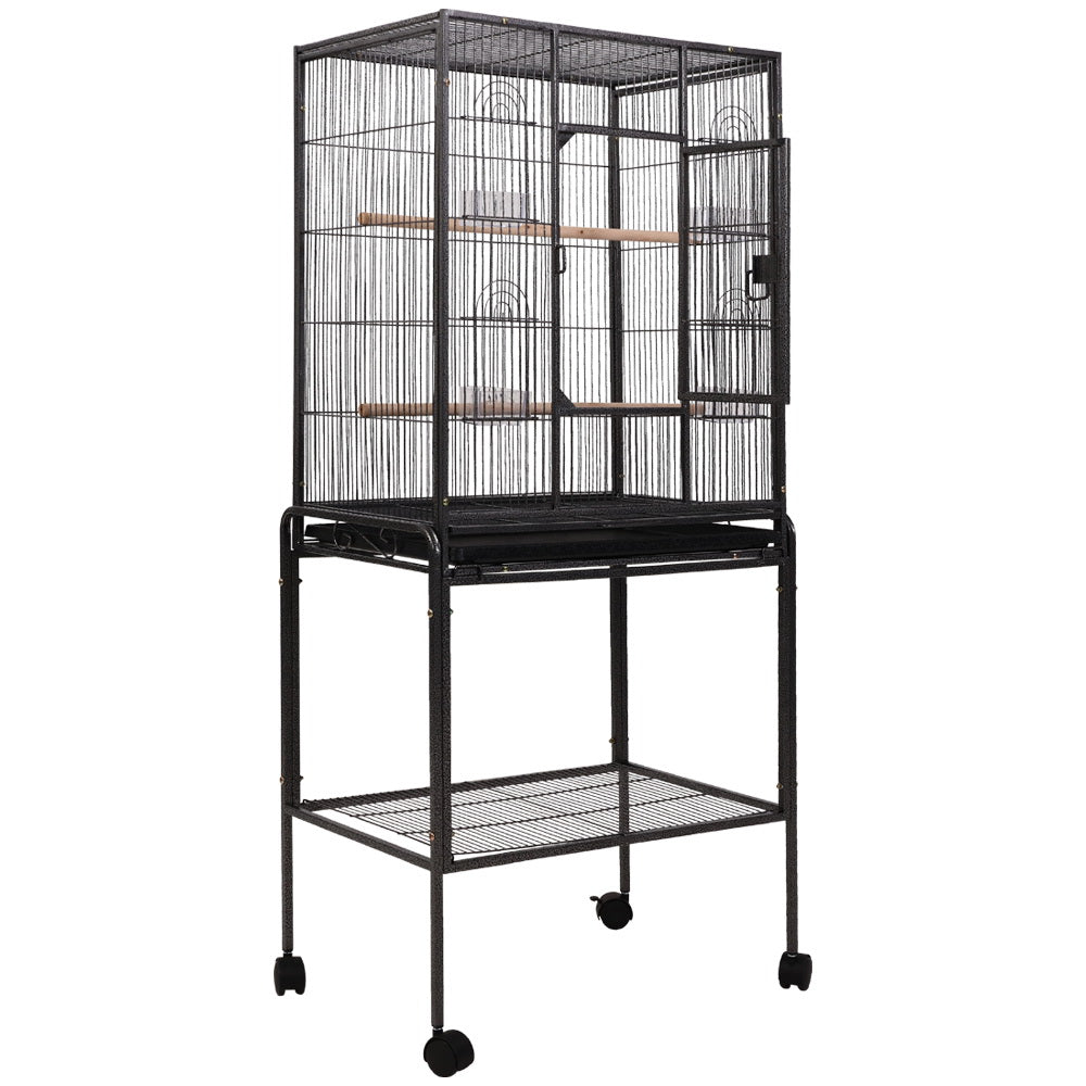 NNEDSZ Bird Cage Pet Cages Aviary 144CM Large Travel Stand Budgie Parrot Toys