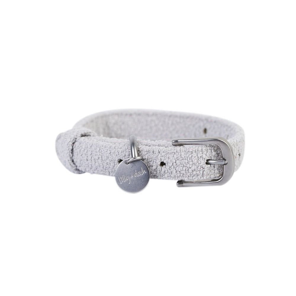 Boucle Fabric Dog Collar – 4 Colours, S/M/L