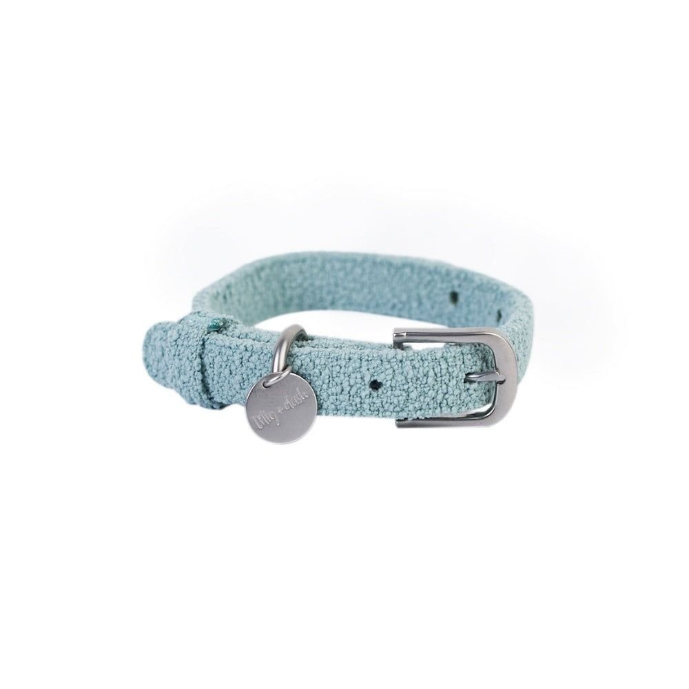 Boucle Fabric Dog Collar – 4 Colours, S/M/L