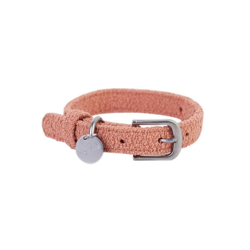 Boucle Fabric Dog Collar – 4 Colours, S/M/L