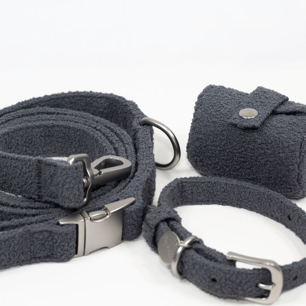 Boucle Fabric Dog Collar – 4 Colours, S/M/L